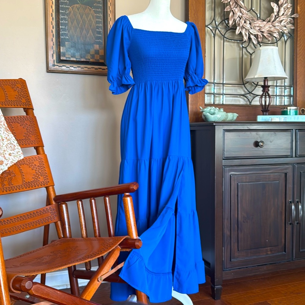 Royal blue maxi dress. Wear once!
